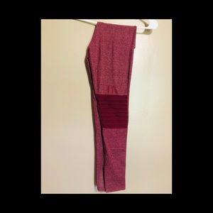 VS PINK BURGUNDY MOTO LEGGINGS